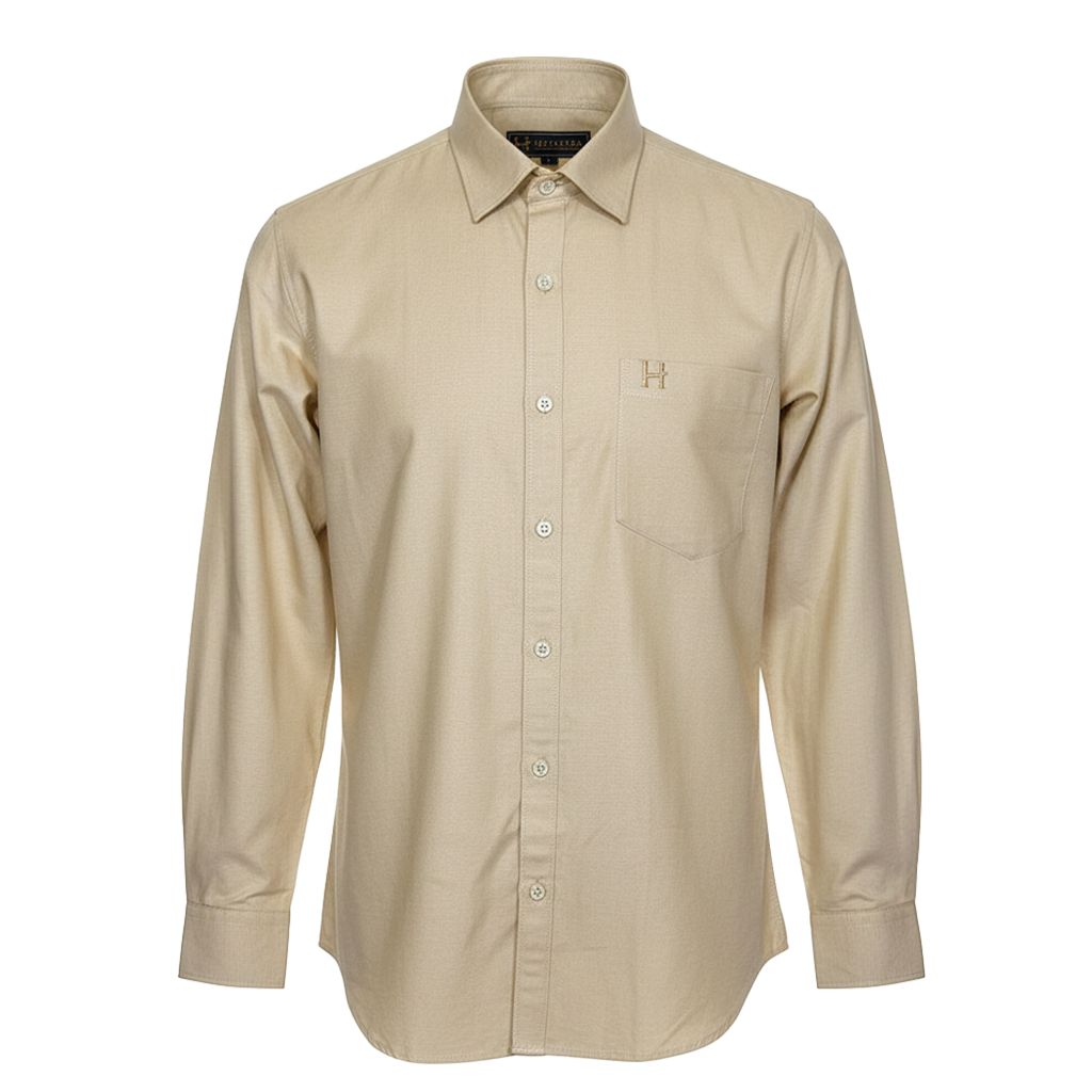Hevastra Sand Beige Oxford Shirt