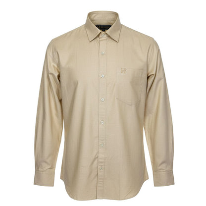 Hevastra Sand Beige Oxford Shirt