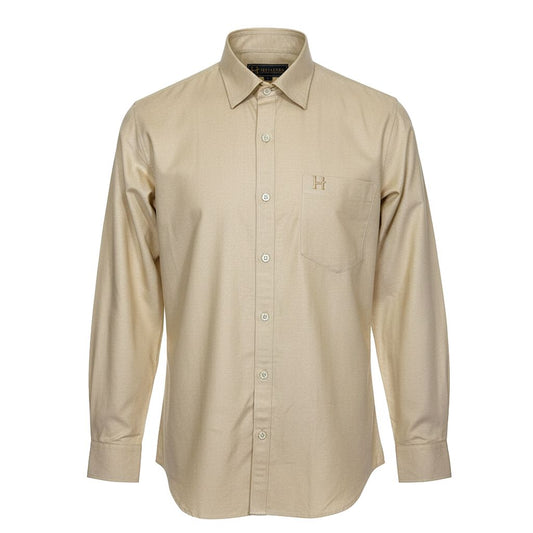 Hevastra Sand Beige Oxford Shirt