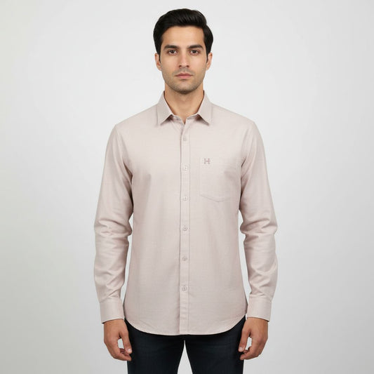 Dusty Rose Oxford Shirt by Hevastra