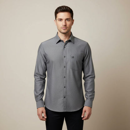 Hevastra Oxford Grey Shirt