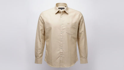Hevastra Sand Beige Oxford Shirt